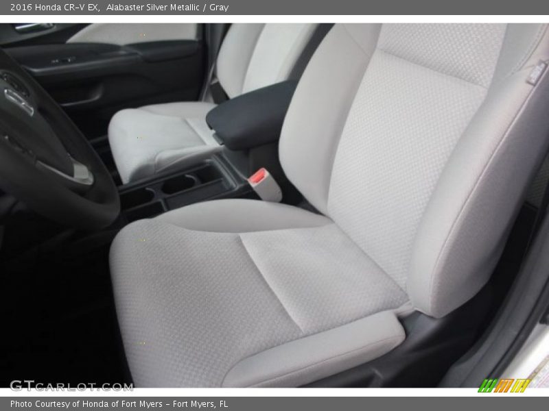 Alabaster Silver Metallic / Gray 2016 Honda CR-V EX
