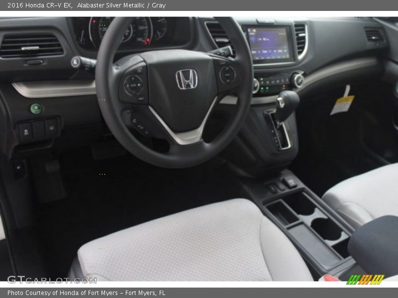 Alabaster Silver Metallic / Gray 2016 Honda CR-V EX