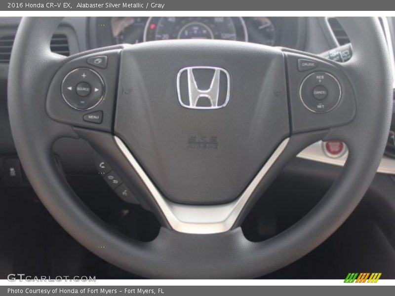 Alabaster Silver Metallic / Gray 2016 Honda CR-V EX