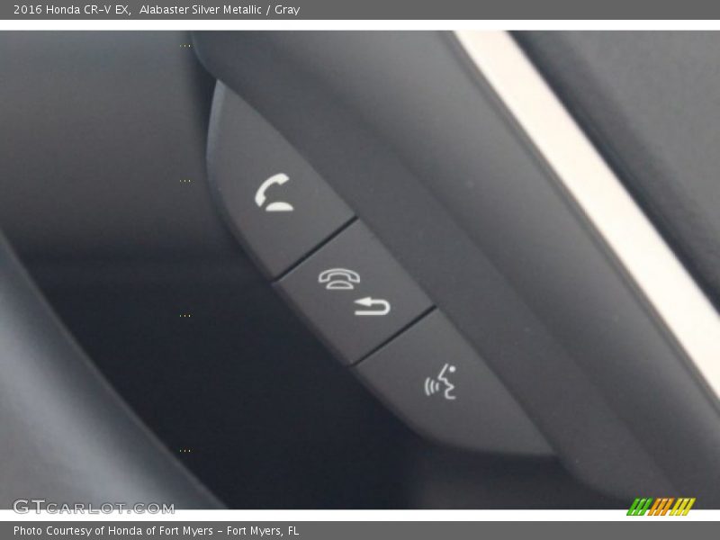 Alabaster Silver Metallic / Gray 2016 Honda CR-V EX