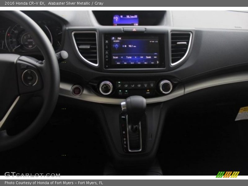 Alabaster Silver Metallic / Gray 2016 Honda CR-V EX