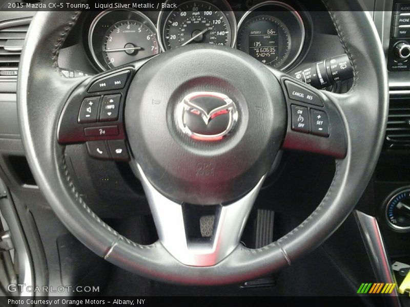 Liquid Silver Metallic / Black 2015 Mazda CX-5 Touring