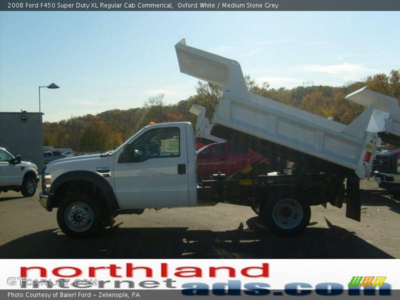 Oxford White / Medium Stone Grey 2008 Ford F450 Super Duty XL Regular Cab Commerical