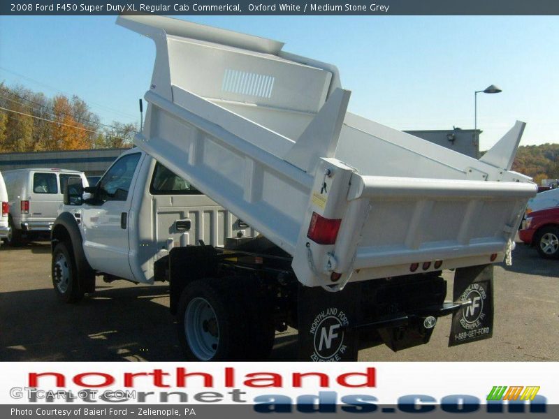 Oxford White / Medium Stone Grey 2008 Ford F450 Super Duty XL Regular Cab Commerical