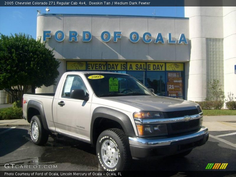 Doeskin Tan / Medium Dark Pewter 2005 Chevrolet Colorado Z71 Regular Cab 4x4