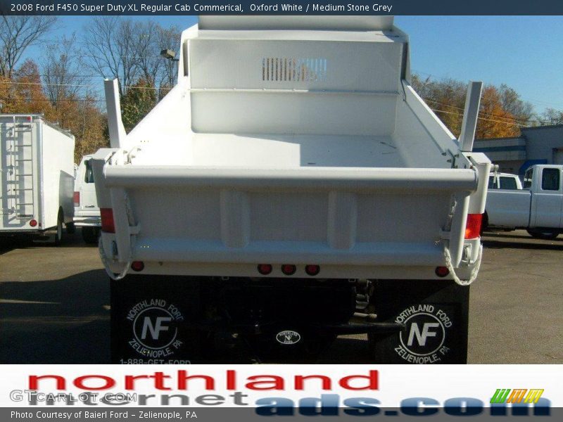 Oxford White / Medium Stone Grey 2008 Ford F450 Super Duty XL Regular Cab Commerical