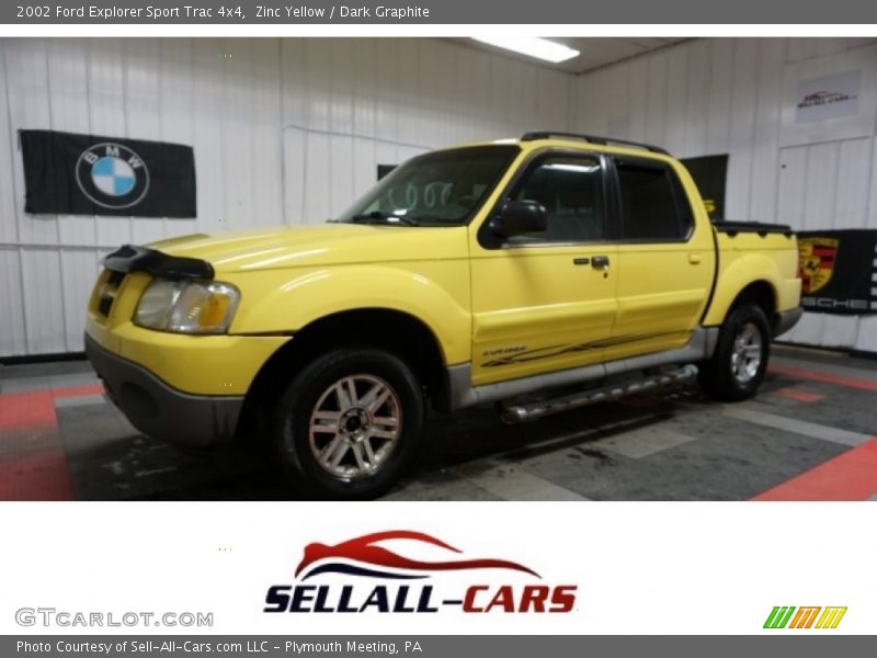 Zinc Yellow / Dark Graphite 2002 Ford Explorer Sport Trac 4x4