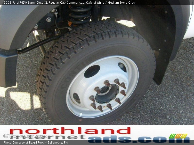 Oxford White / Medium Stone Grey 2008 Ford F450 Super Duty XL Regular Cab Commerical