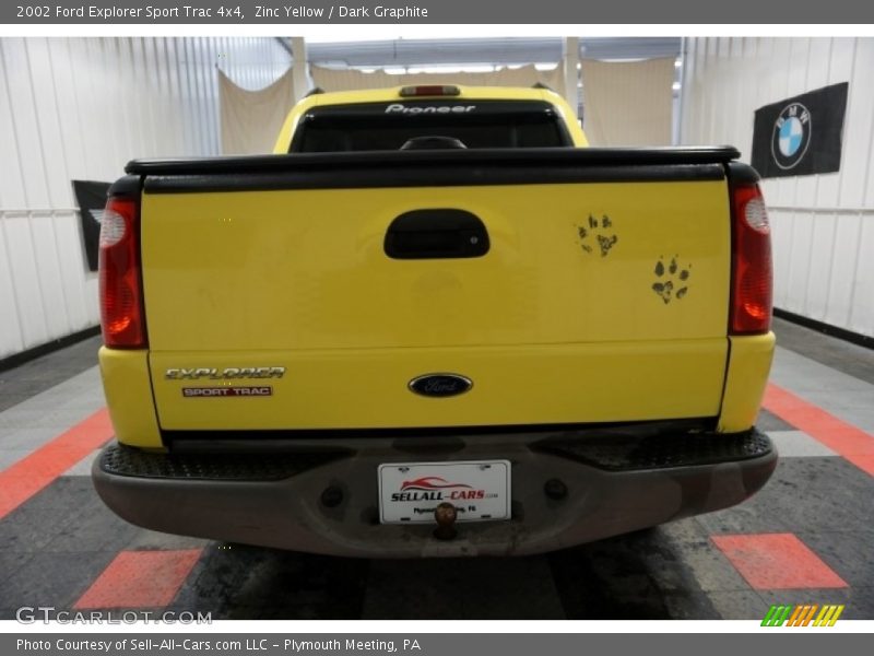 Zinc Yellow / Dark Graphite 2002 Ford Explorer Sport Trac 4x4
