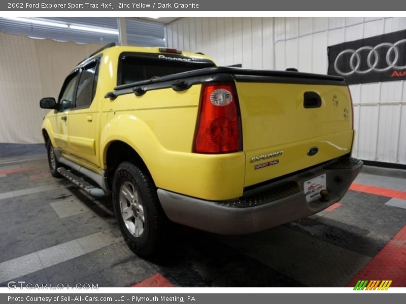 Zinc Yellow / Dark Graphite 2002 Ford Explorer Sport Trac 4x4