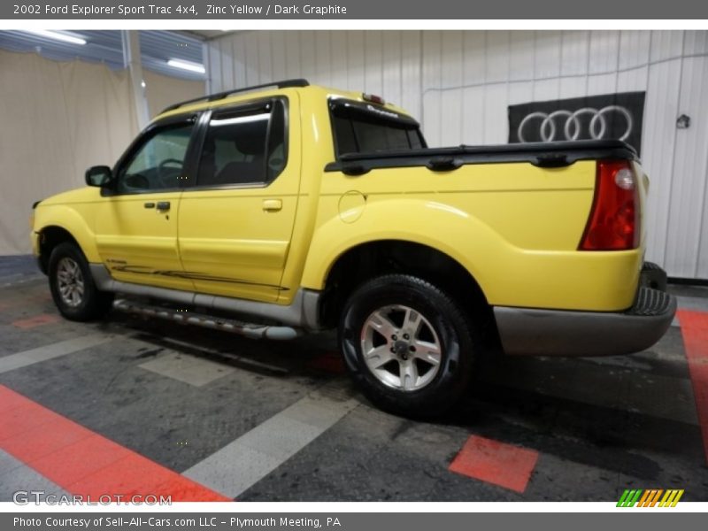 Zinc Yellow / Dark Graphite 2002 Ford Explorer Sport Trac 4x4