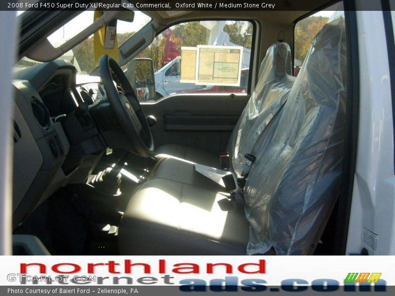 Oxford White / Medium Stone Grey 2008 Ford F450 Super Duty XL Regular Cab Commerical