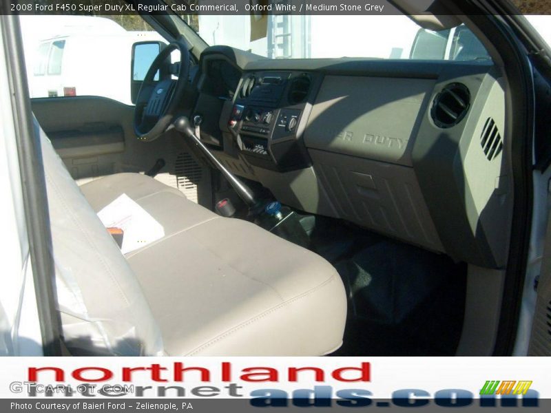 Oxford White / Medium Stone Grey 2008 Ford F450 Super Duty XL Regular Cab Commerical