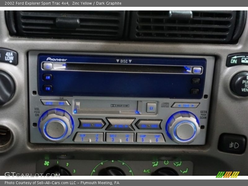 Zinc Yellow / Dark Graphite 2002 Ford Explorer Sport Trac 4x4