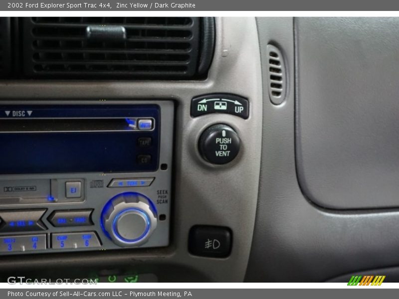 Zinc Yellow / Dark Graphite 2002 Ford Explorer Sport Trac 4x4