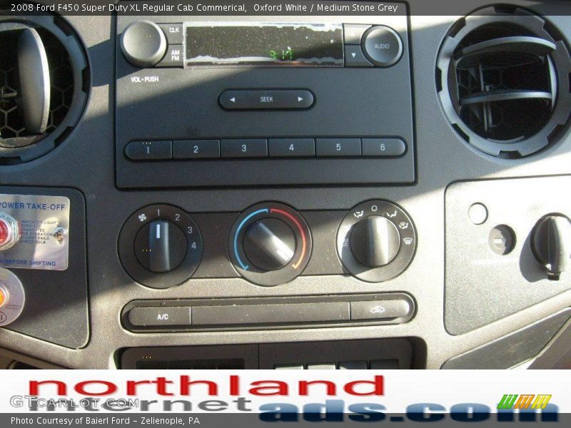 Oxford White / Medium Stone Grey 2008 Ford F450 Super Duty XL Regular Cab Commerical