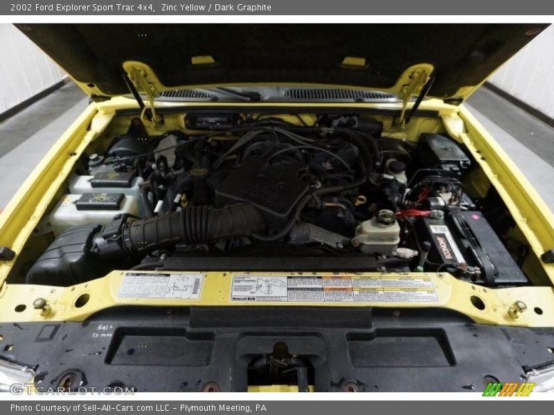 Zinc Yellow / Dark Graphite 2002 Ford Explorer Sport Trac 4x4