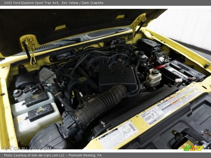 Zinc Yellow / Dark Graphite 2002 Ford Explorer Sport Trac 4x4