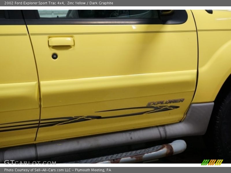 Zinc Yellow / Dark Graphite 2002 Ford Explorer Sport Trac 4x4