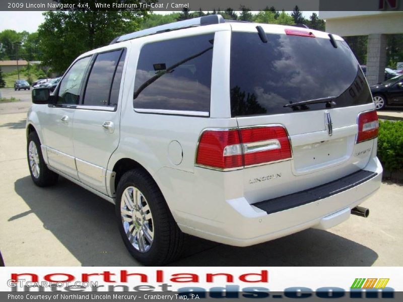 White Platinum Tri-Coat / Camel 2009 Lincoln Navigator 4x4