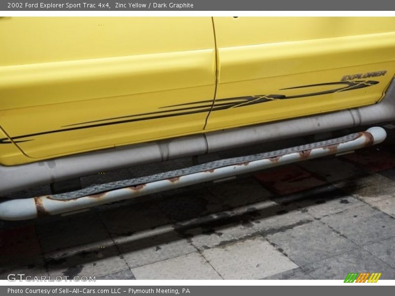 Zinc Yellow / Dark Graphite 2002 Ford Explorer Sport Trac 4x4