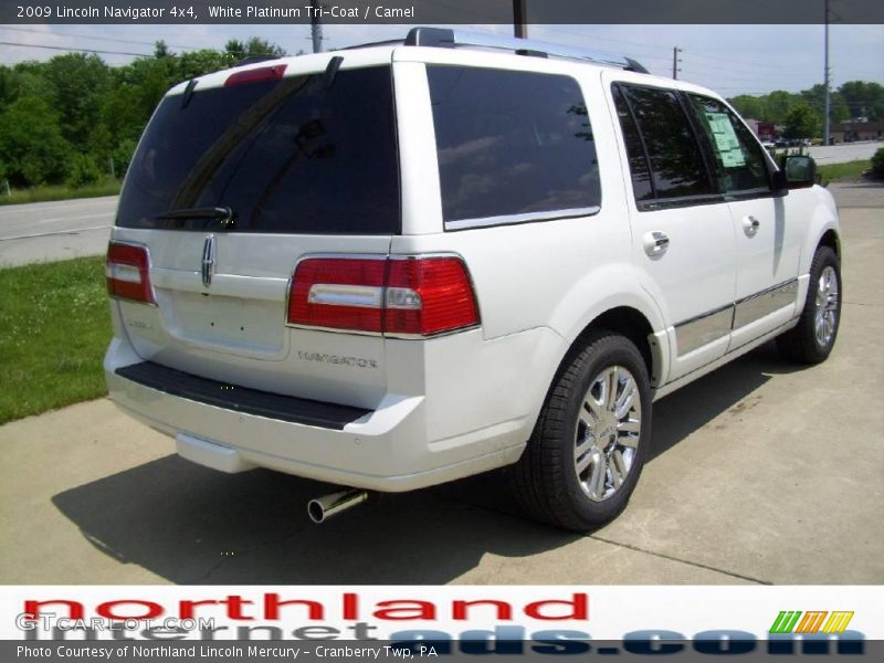 White Platinum Tri-Coat / Camel 2009 Lincoln Navigator 4x4