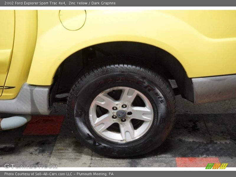 Zinc Yellow / Dark Graphite 2002 Ford Explorer Sport Trac 4x4