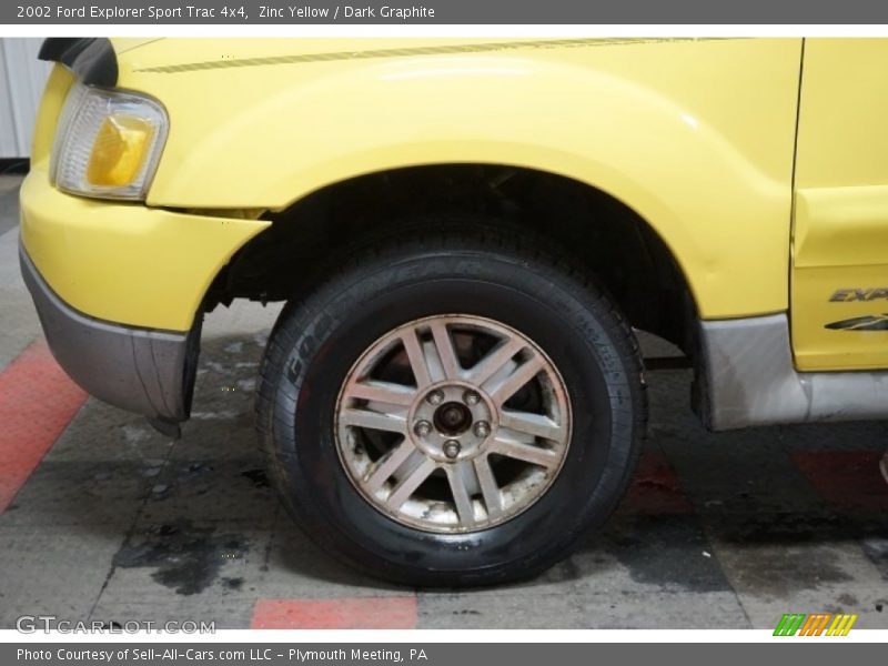 Zinc Yellow / Dark Graphite 2002 Ford Explorer Sport Trac 4x4
