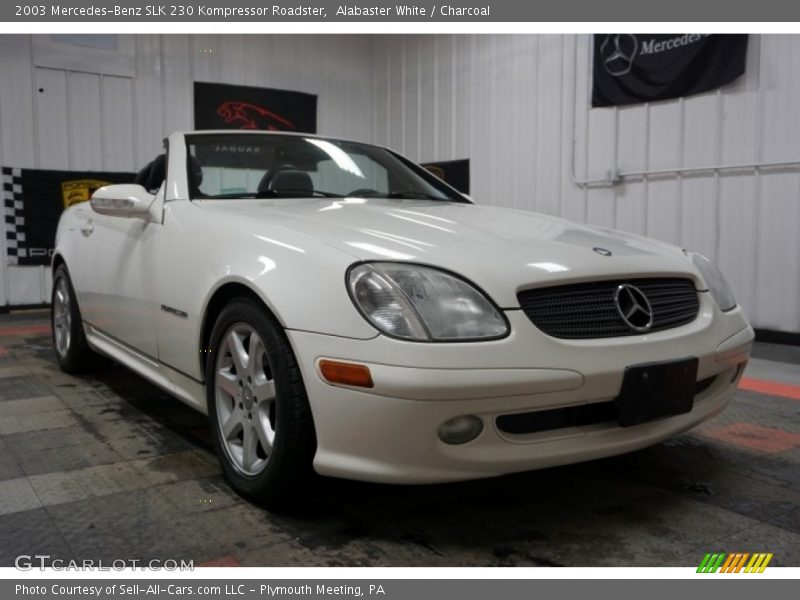 Alabaster White / Charcoal 2003 Mercedes-Benz SLK 230 Kompressor Roadster