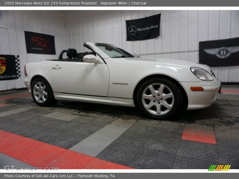 Alabaster White / Charcoal 2003 Mercedes-Benz SLK 230 Kompressor Roadster