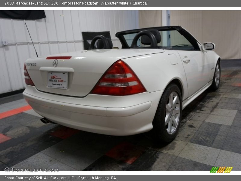 Alabaster White / Charcoal 2003 Mercedes-Benz SLK 230 Kompressor Roadster