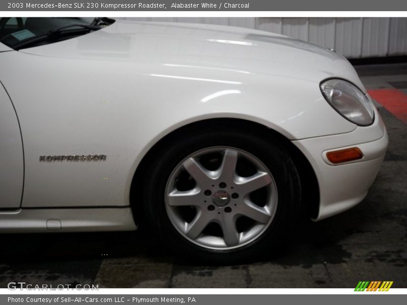 Alabaster White / Charcoal 2003 Mercedes-Benz SLK 230 Kompressor Roadster