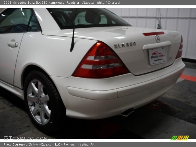 Alabaster White / Charcoal 2003 Mercedes-Benz SLK 230 Kompressor Roadster