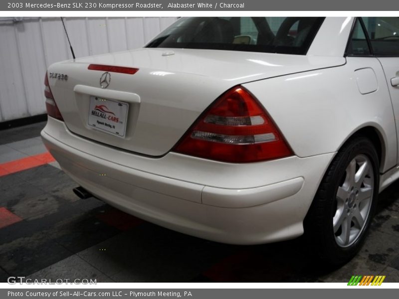 Alabaster White / Charcoal 2003 Mercedes-Benz SLK 230 Kompressor Roadster