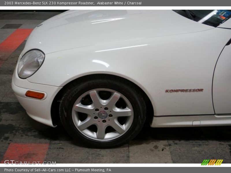 Alabaster White / Charcoal 2003 Mercedes-Benz SLK 230 Kompressor Roadster