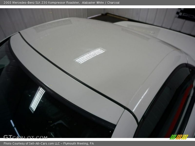 Alabaster White / Charcoal 2003 Mercedes-Benz SLK 230 Kompressor Roadster