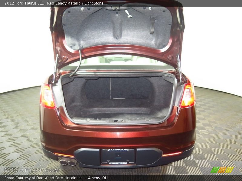 Red Candy Metallic / Light Stone 2012 Ford Taurus SEL