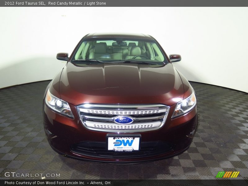 Red Candy Metallic / Light Stone 2012 Ford Taurus SEL