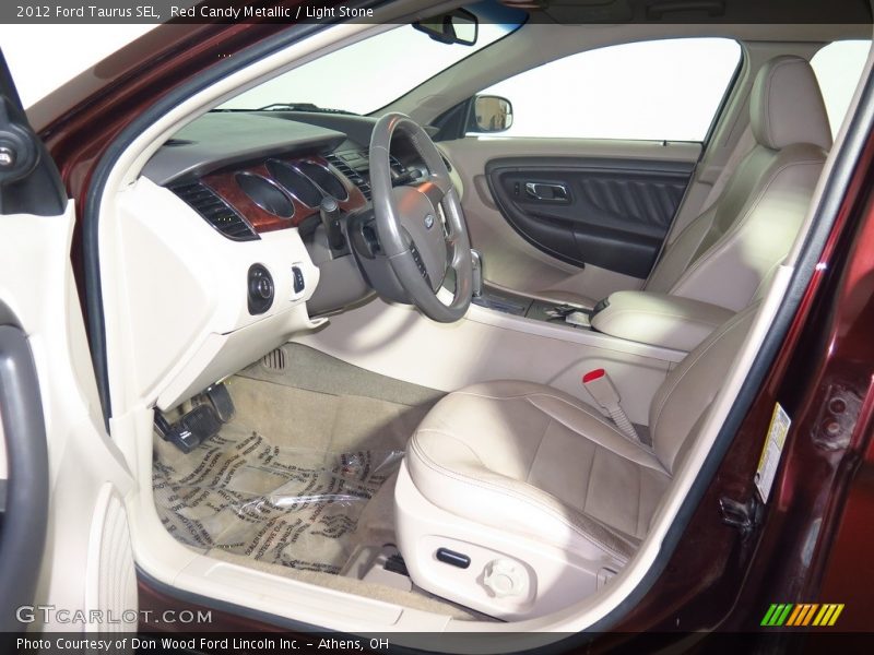 Red Candy Metallic / Light Stone 2012 Ford Taurus SEL