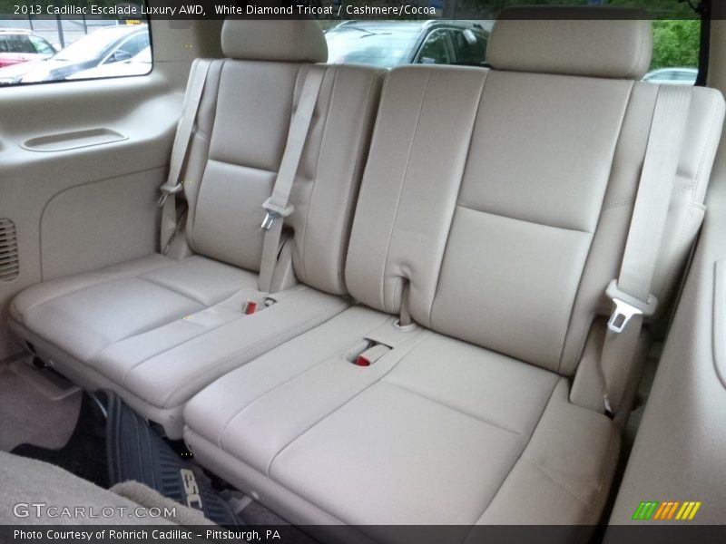 White Diamond Tricoat / Cashmere/Cocoa 2013 Cadillac Escalade Luxury AWD