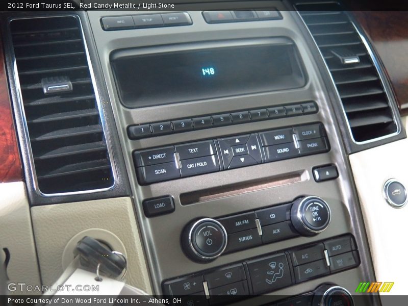 Red Candy Metallic / Light Stone 2012 Ford Taurus SEL