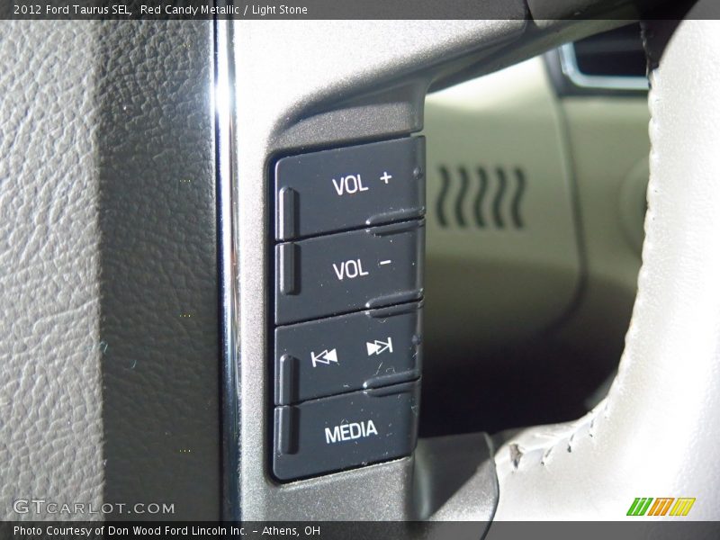 Red Candy Metallic / Light Stone 2012 Ford Taurus SEL