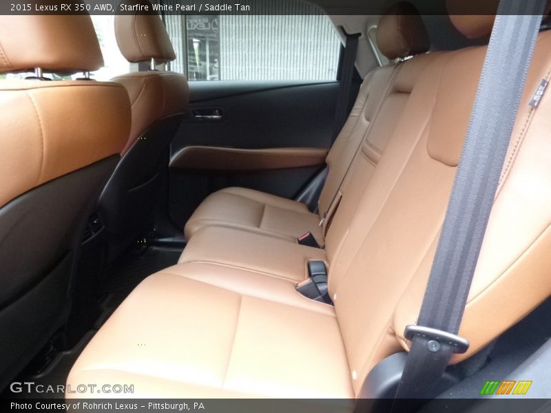 Starfire White Pearl / Saddle Tan 2015 Lexus RX 350 AWD
