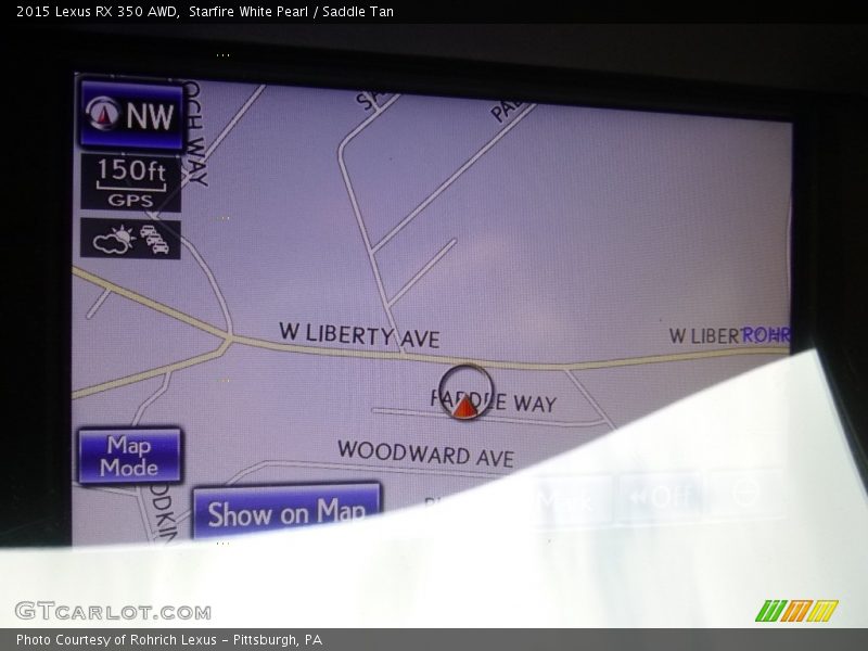 Starfire White Pearl / Saddle Tan 2015 Lexus RX 350 AWD