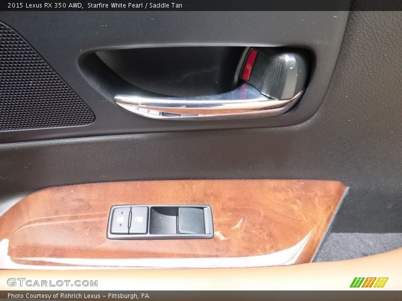 Starfire White Pearl / Saddle Tan 2015 Lexus RX 350 AWD