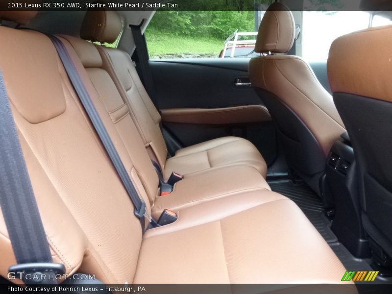Starfire White Pearl / Saddle Tan 2015 Lexus RX 350 AWD
