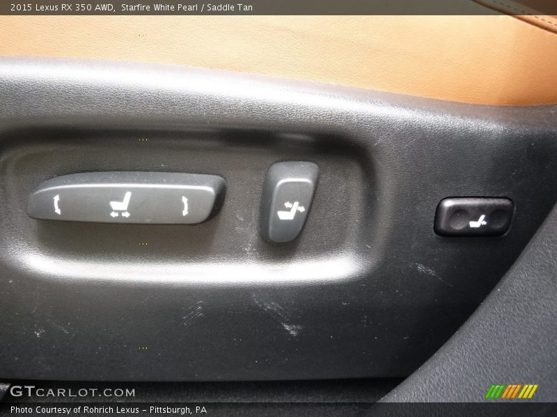 Starfire White Pearl / Saddle Tan 2015 Lexus RX 350 AWD