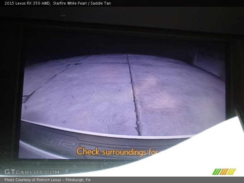 Starfire White Pearl / Saddle Tan 2015 Lexus RX 350 AWD