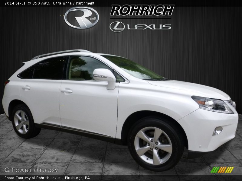Ultra White / Parchment 2014 Lexus RX 350 AWD