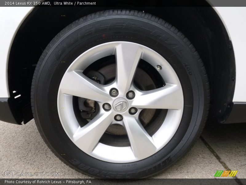 Ultra White / Parchment 2014 Lexus RX 350 AWD